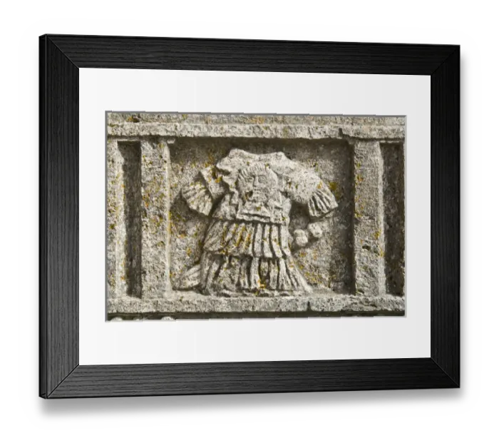 Framed Print : Roman High Relief in the courtyard of San Pietro Church, Tuscania, Viterbo Province Framed Print : Roman High Relief in the courtyard of San Pietro Church, Tuscania, Viterbo Province