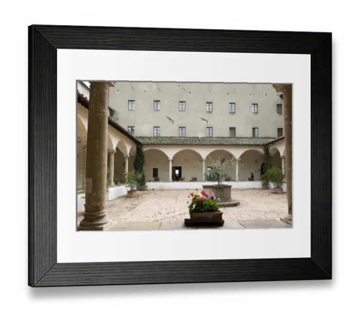 Framed Print : Hotel Relais Il Chiostro, Franciscan monastery with a cloister, Pienza, UNESCO World Framed Print : Hotel Relais Il Chiostro, Franciscan monastery with a cloister, Pienza, UNESCO World