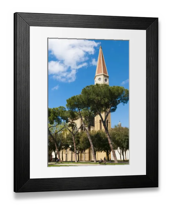 Framed Print : Belltower, Cathedral of San Donato, Arezzo, Tuscany, Italy
