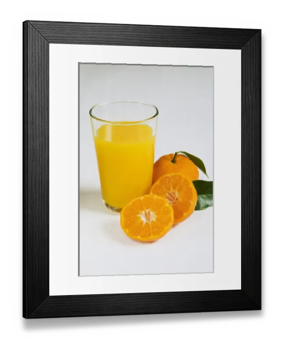 Framed Print : Tangerine juice