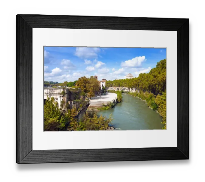 Framed Print : Ponte Emilio today called Ponte Rotto, Fabricius Bridge behind, Isola Tiberina Framed Print : Ponte Emilio today called Ponte Rotto, Fabricius Bridge behind, Isola Tiberina