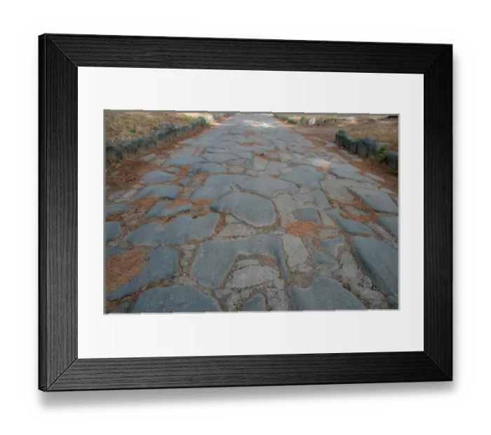 Framed Print : Roman Art. The Appian Way, connecting Rome to Brindisi and Apulia. Republic era. 312 B Framed Print : Roman Art. The Appian Way, connecting Rome to Brindisi and Apulia. Republic era. 312 B