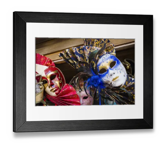Framed Print : Carnival masks, Venice, Veneto, Italy Framed Print : Carnival masks, Venice, Veneto, Italy