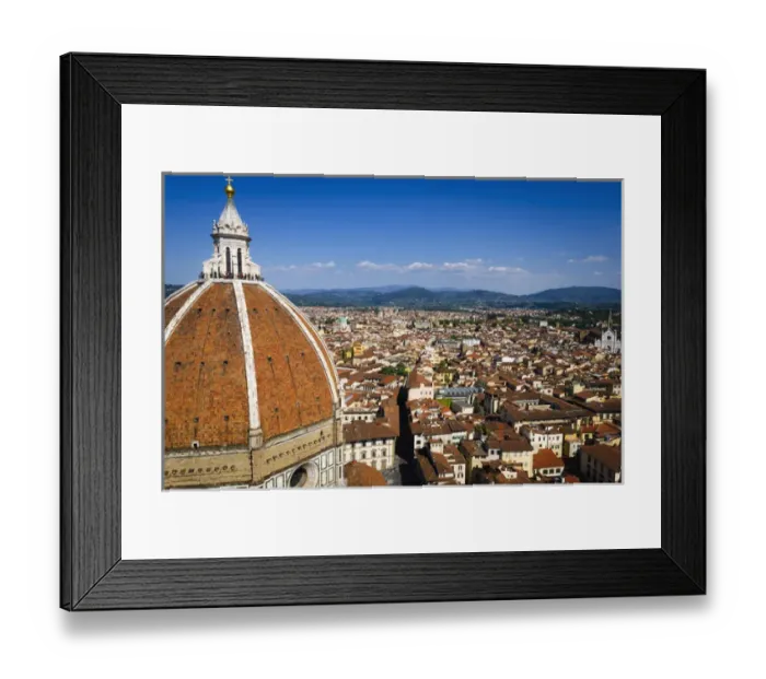 Framed Print : The Duomo dome from Giottos Bell Tower (Campanile di Giotto), Florence, Tuscany Framed Print : The Duomo dome from Giottos Bell Tower (Campanile di Giotto), Florence, Tuscany