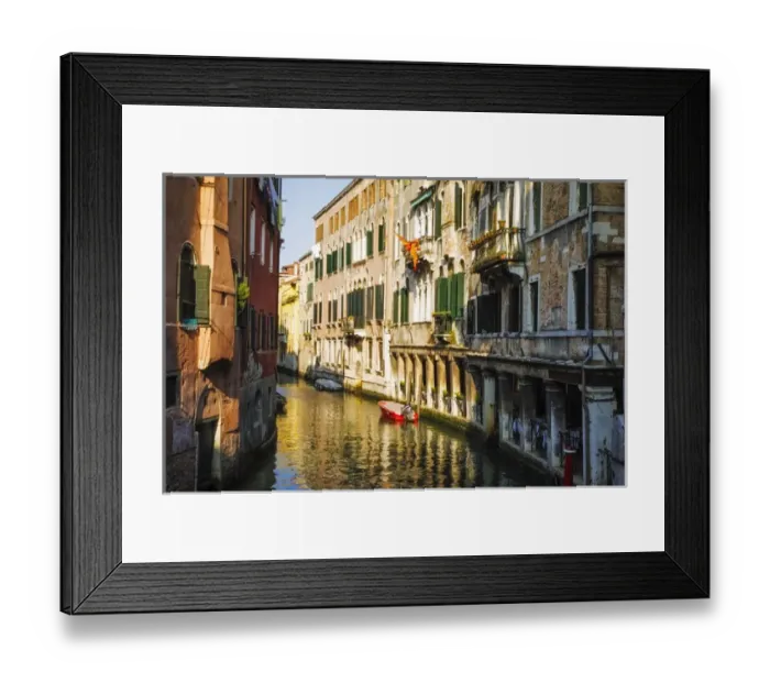 Framed Print : Canal reflections, Venice, Veneto, Italy Framed Print : Canal reflections, Venice, Veneto, Italy