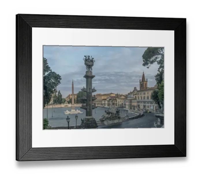 Framed Print : Europe, Italy, Rome, Piazza Popolo Framed Print : Europe, Italy, Rome, Piazza Popolo