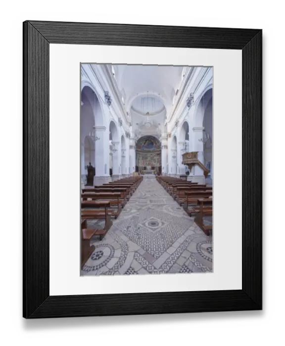 Framed Print : Europe, Italy, Umbria, Spoleto, Duomo of Santa Maria Assunta Interior