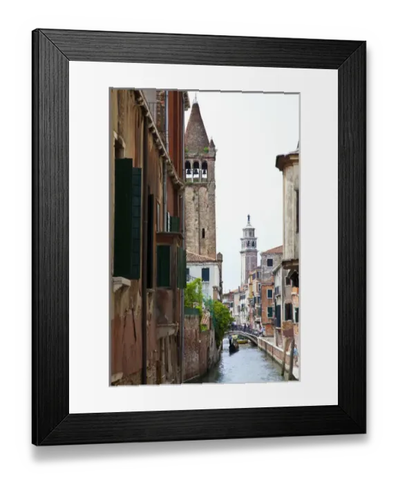 Framed Print : Europe; Italy; Venice; Gondoleirs Traveling Back Canal Framed Print : Europe; Italy; Venice; Gondoleirs Traveling Back Canal
