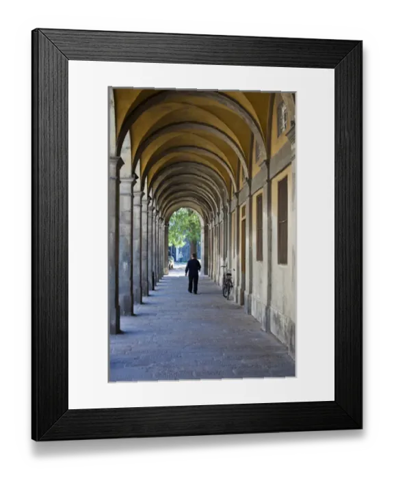 Framed Print : Europe; Italy; Lucca; Arched Hallway Framed Print : Europe; Italy; Lucca; Arched Hallway
