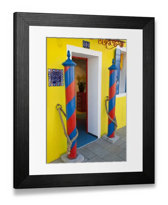Framed Print : Europe; Italy; Burano; Bright Colored Homes Framed Print : Europe; Italy; Burano; Bright Colored Homes