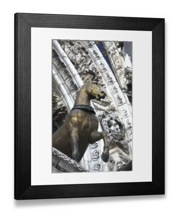Framed Print : Europe; Italy; Venice; Horse Staue on San Marco HDR Framed Print : Europe; Italy; Venice; Horse Staue on San Marco HDR