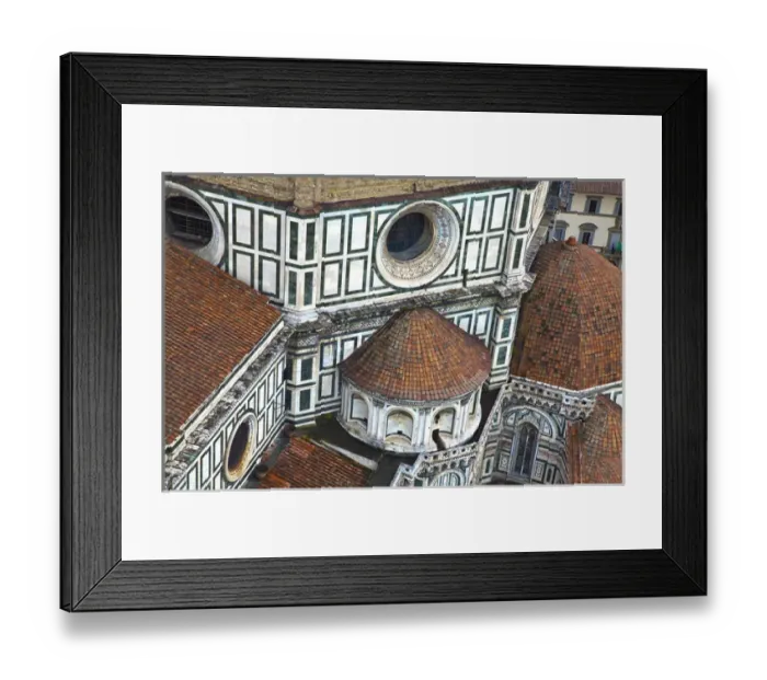 Framed Print : Europe; Italy; Florence; Basilica di Santa Maria del Fiore