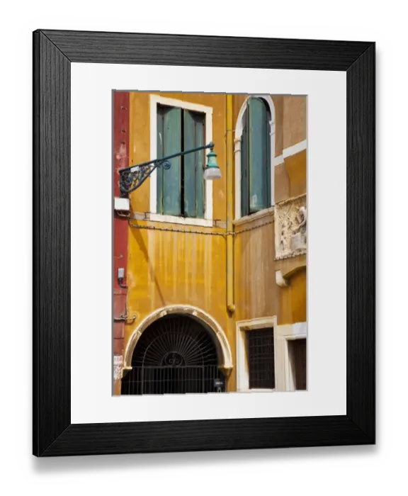 Framed Print : Europe; Italy; Venice; Street Scenes from Venice With Colored Building Framed Print : Europe; Italy; Venice; Street Scenes from Venice With Colored Building