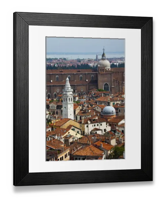 Framed Print : Europe; Italy; Venice; Roof Tops From the Bell Tower of San Marco Square Framed Print : Europe; Italy; Venice; Roof Tops From the Bell Tower of San Marco Square