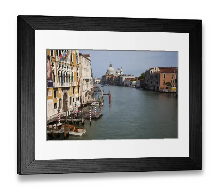 Framed Print : Europe; Italy; Venice; Santa Maria della Salute With Blue Sky and The Grand Canal Framed Print : Europe; Italy; Venice; Santa Maria della Salute With Blue Sky and The Grand Canal