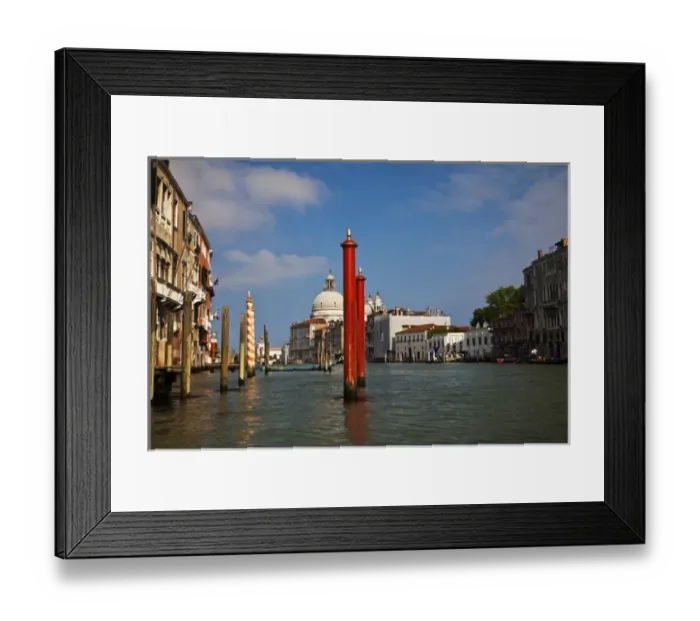 Framed Print : Europe; Italy; Venice; Santa Maria della Salute With Blue Sky and The Grand Canal Framed Print : Europe; Italy; Venice; Santa Maria della Salute With Blue Sky and The Grand Canal