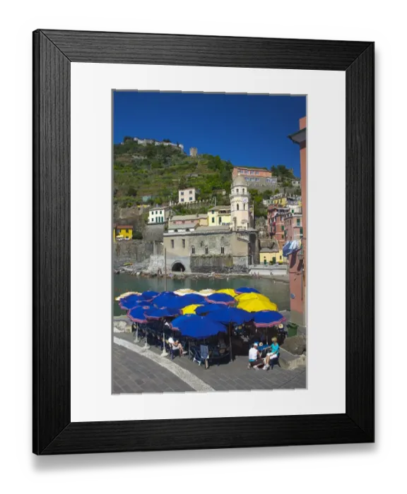 Framed Print : Europe; Italy; Vernazza; City and Church of Santa Margherita d Antiochia of Vernazza Framed Print : Europe; Italy; Vernazza; City and Church of Santa Margherita d Antiochia of Vernazza