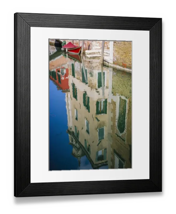 Framed Print : Canal reflections, Venice, Veneto, Italy Framed Print : Canal reflections, Venice, Veneto, Italy