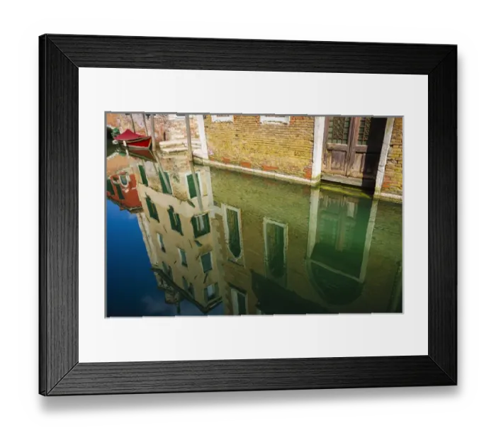 Framed Print : Canal reflections, Venice, Veneto, Italy Framed Print : Canal reflections, Venice, Veneto, Italy