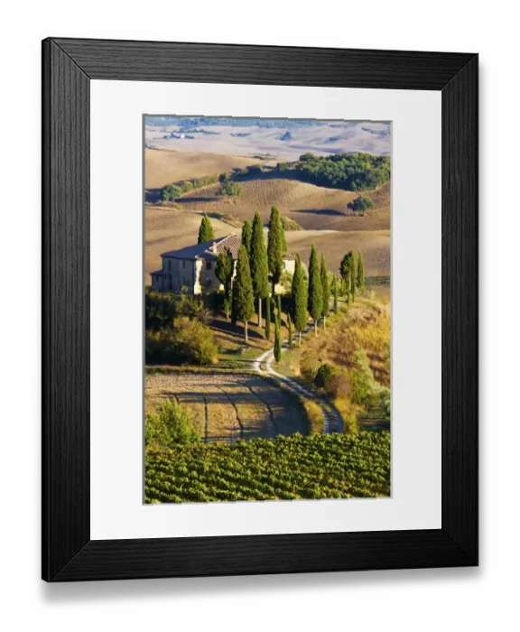 Framed Print : Europe; Italy; Tuscany; San Quirico D Orcia; Belvedere House in Southern Tuscany Framed Print : Europe; Italy; Tuscany; San Quirico D Orcia; Belvedere House in Southern Tuscany