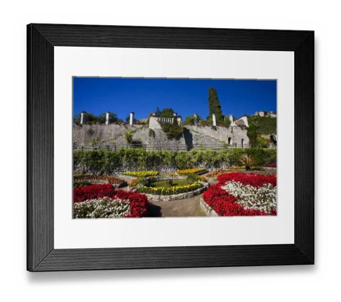 Framed Print : Europe; Italy; Amalfi Coastline; Ravello; View of the Villa Rufolo in Ravello, Italy Framed Print : Europe; Italy; Amalfi Coastline; Ravello; View of the Villa Rufolo in Ravello, Italy