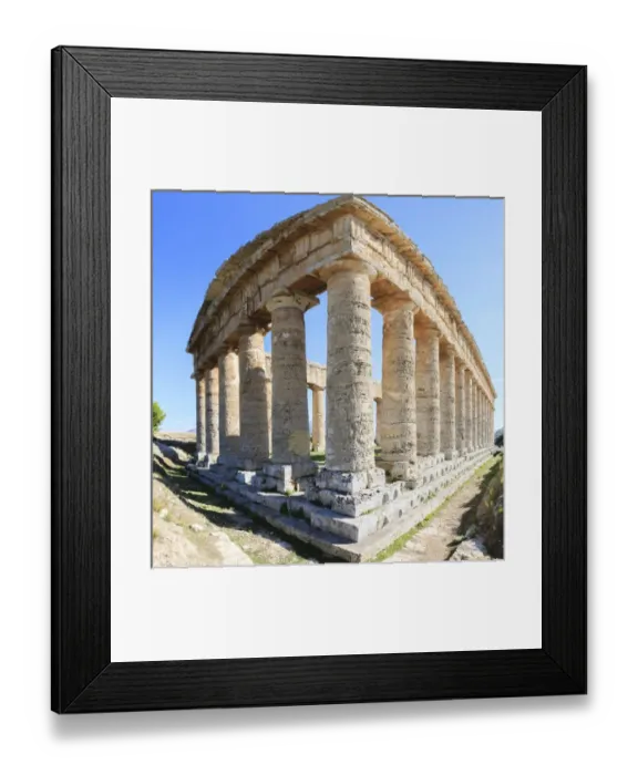 Framed Print : Dorian Temple of Segesta. 5th Century BC. Sicily, Italy Framed Print : Dorian Temple of Segesta. 5th Century BC. Sicily, Italy