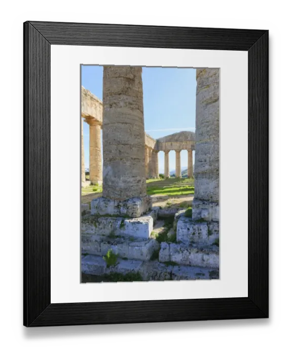 Framed Print : Dorian Temple of Segesta. 5th Century BC. Sicily, Italy