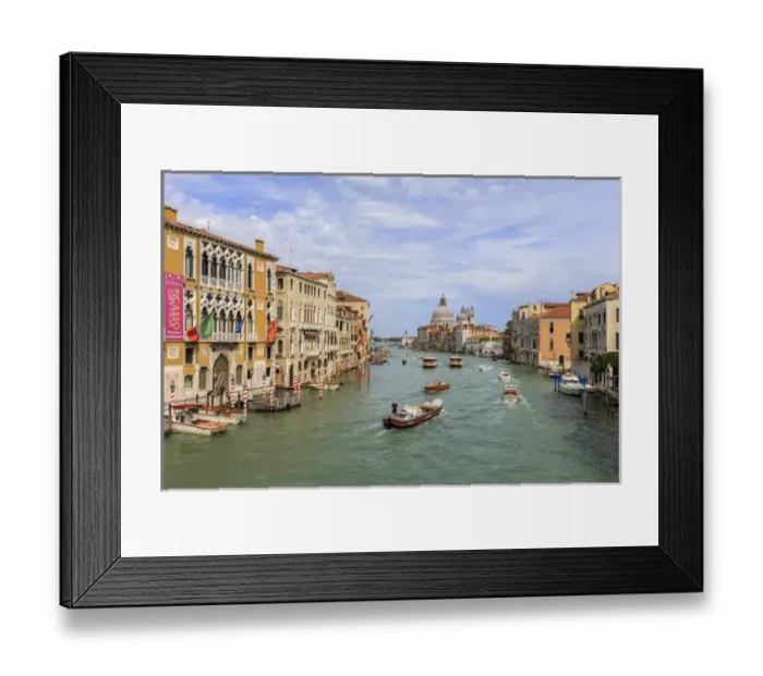Framed Print : Traffic on Grand Canal. Venice. Italy Framed Print : Traffic on Grand Canal. Venice. Italy