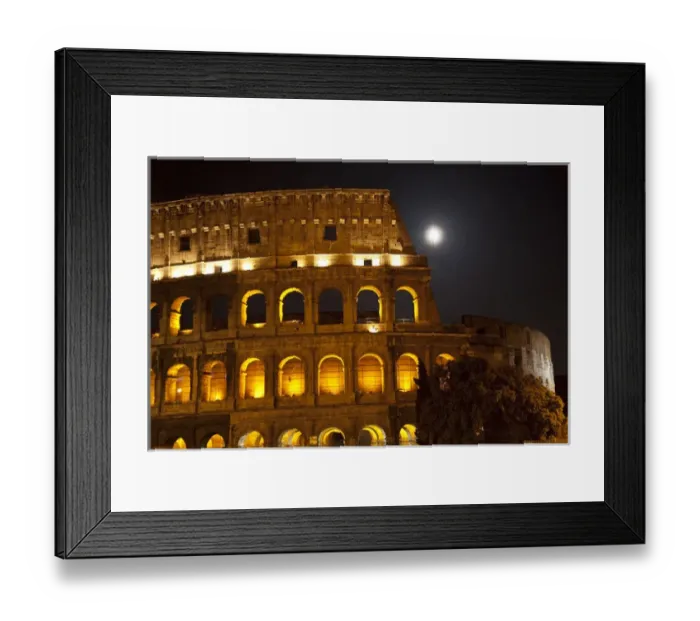 Framed Print : Colosseum Large Moon Details Rome Italy Built by Vespacian Resubmit--In response Framed Print : Colosseum Large Moon Details Rome Italy Built by Vespacian Resubmit--In response