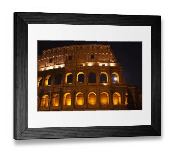 Framed Print : Colosseum Moon in the Window Close Up Details Rome Italy Built by Vespacian Resubmit--In Framed Print : Colosseum Moon in the Window Close Up Details Rome Italy Built by Vespacian Resubmit--In