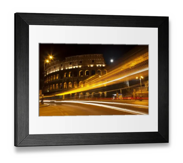 Framed Print : Colosseum Modern Street Abstract Night Moon Time Lapse Rome Italy Built by Vespacian Framed Print : Colosseum Modern Street Abstract Night Moon Time Lapse Rome Italy Built by Vespacian