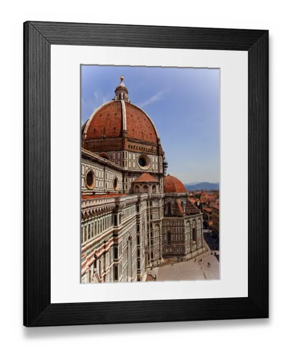 Framed Print : Duomo Basilica Cathedral Church from Giottos Bell Tower Florence Italy Resubmit--In Framed Print : Duomo Basilica Cathedral Church from Giottos Bell Tower Florence Italy Resubmit--In