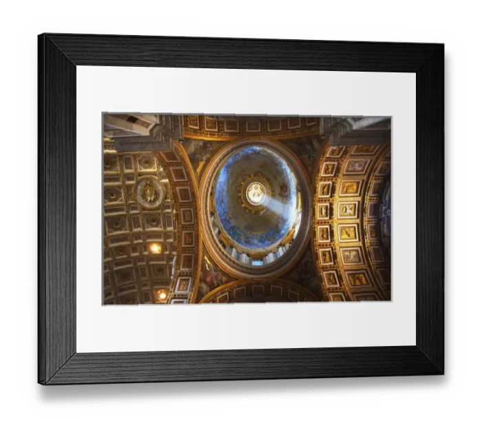 Framed Print : Vatican Inside Small Dome Shaft of Light Ceiling Saint Peters Basilica Michelangelo Framed Print : Vatican Inside Small Dome Shaft of Light Ceiling Saint Peters Basilica Michelangelo
