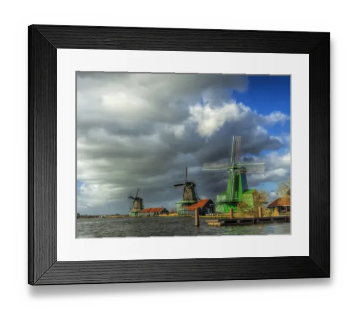 Framed Print : Europe; Netherlands; Zaandam; Scenes from Zaanse Schans Museum. Zaandam