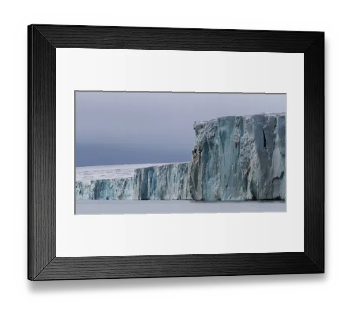 Framed Print : Europe, Norway, Spitsbergen, Svalbard. Face of the Austfonna Glacier Framed Print : Europe, Norway, Spitsbergen, Svalbard. Face of the Austfonna Glacier