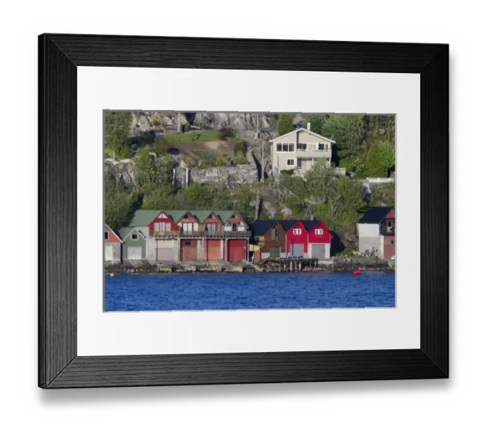 Framed Print : Norway, Bergen. Puddelfjorden just outside of Bergen