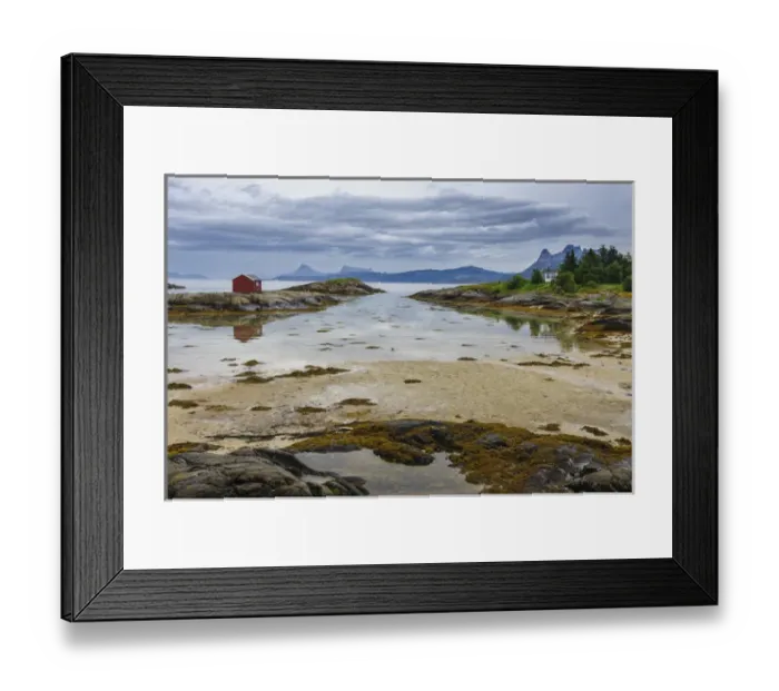 Framed Print : Norway, Nordland. View from Tranoya
