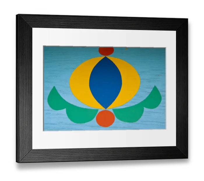 Framed Print : Europe, Poland, Gdansk. Painted design on wood in Old Town Framed Print : Europe, Poland, Gdansk. Painted design on wood in Old Town