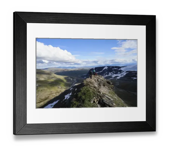 Framed Print : Norway, Troms. NOLS student Elizabeth Champ, Lucia Ballard and Sarah Hiza on a narrow Framed Print : Norway, Troms. NOLS student Elizabeth Champ, Lucia Ballard and Sarah Hiza on a narrow