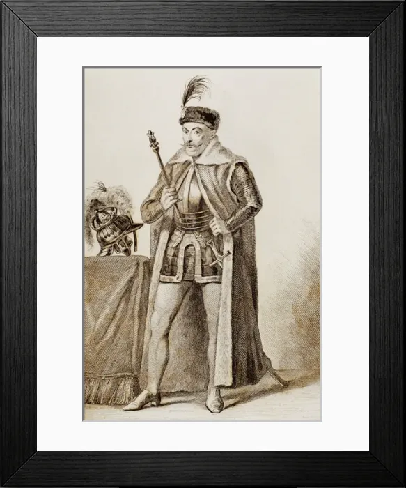 Framed Print : Bathory, Stephen I (1533-1586). King of Poland (1575-1586). Engraving Framed Print : Bathory, Stephen I (1533-1586). King of Poland (1575-1586). Engraving