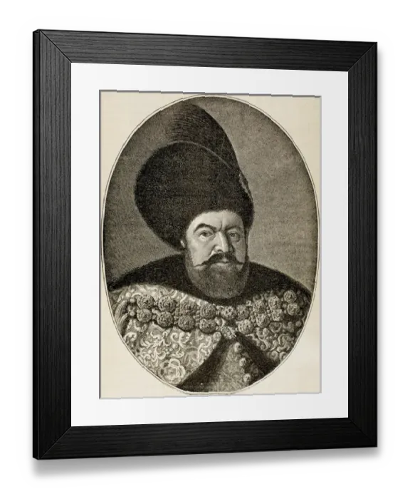 Framed Print : Bthory, Stephen I (1533-1586). King of Poland (1575-1586). Engraving Framed Print : Bthory, Stephen I (1533-1586). King of Poland (1575-1586). Engraving