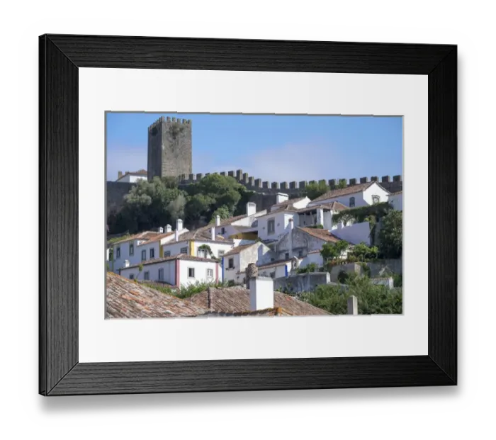 Framed Print : Europe, Portugal, Obidos. Ancient city wall, medieval structure encircles historic Obidos Framed Print : Europe, Portugal, Obidos. Ancient city wall, medieval structure encircles historic Obidos