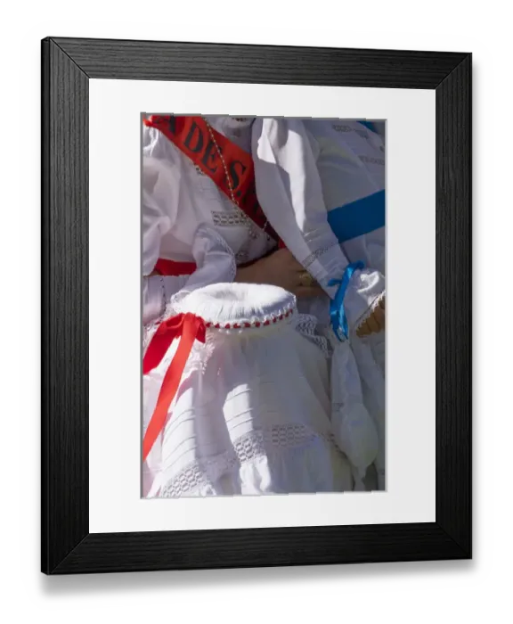 Framed Print : Portugal, Tomar, Santarem District. Festa dos Tabuleiros (Trays Festival), an ancient