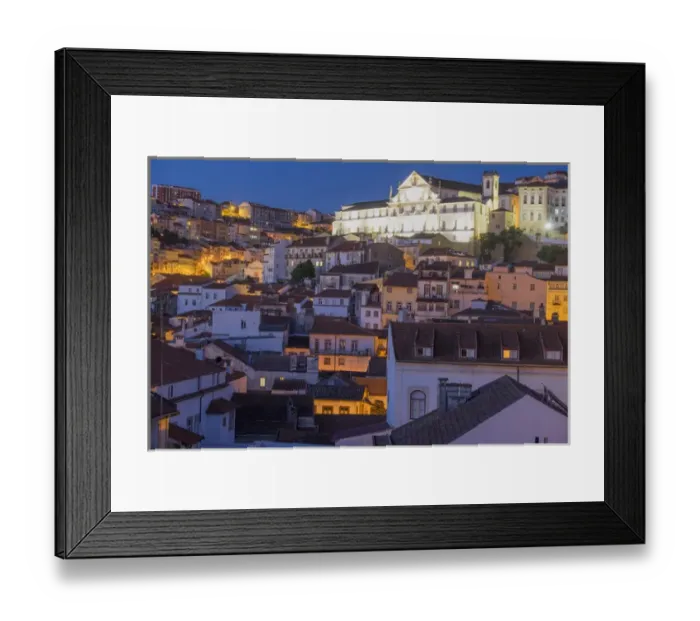 Framed Print : Portugal, Coimbra. Hillside view of houses and the University of Coimbra neighborhood Framed Print : Portugal, Coimbra. Hillside view of houses and the University of Coimbra neighborhood