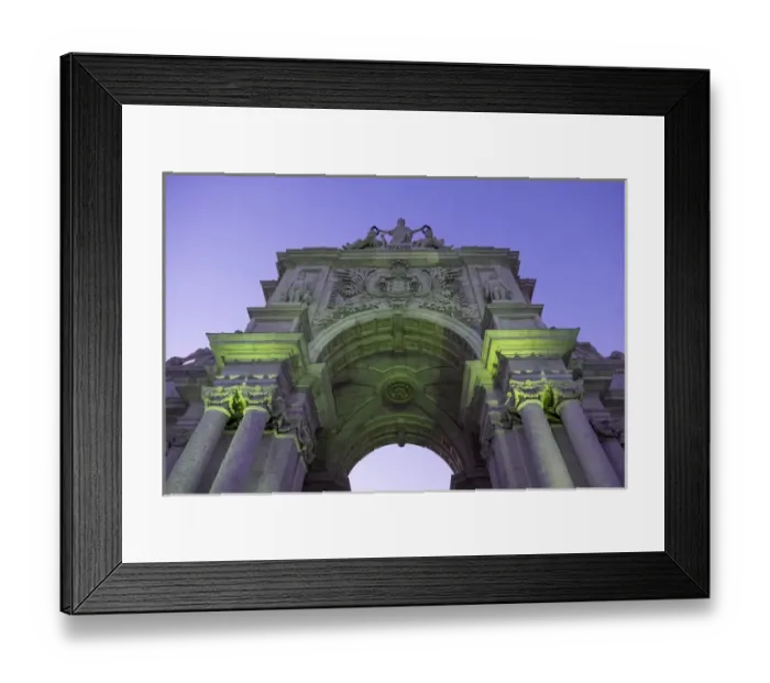 Framed Print : Portugal, Lisbon. The Arco da Rua Augusta is a huge stone archway (built between 1755-1873) Framed Print : Portugal, Lisbon. The Arco da Rua Augusta is a huge stone archway (built between 1755-1873)