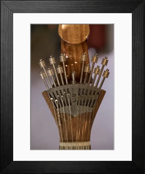 Framed Print : Portugal, Coimbra. Fado musicians guitar head, pegs and strings Framed Print : Portugal, Coimbra. Fado musicians guitar head, pegs and strings
