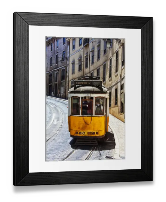 Framed Print : Europe, Portugal, Lisbon. Lisbon transportation; Famous Old Lisbon Cable Car Framed Print : Europe, Portugal, Lisbon. Lisbon transportation; Famous Old Lisbon Cable Car