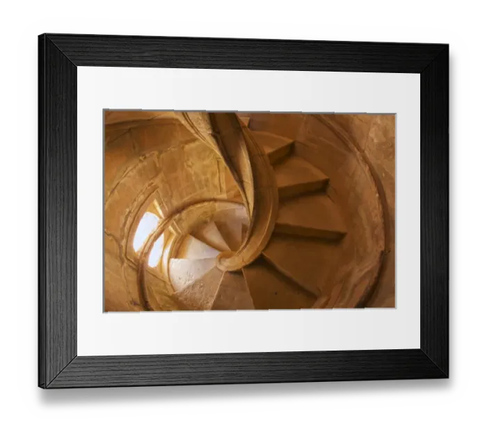 Framed Print : Europe; Portugal; Tomar; Spiral Stone Staircase in Convento de Cristo Framed Print : Europe; Portugal; Tomar; Spiral Stone Staircase in Convento de Cristo