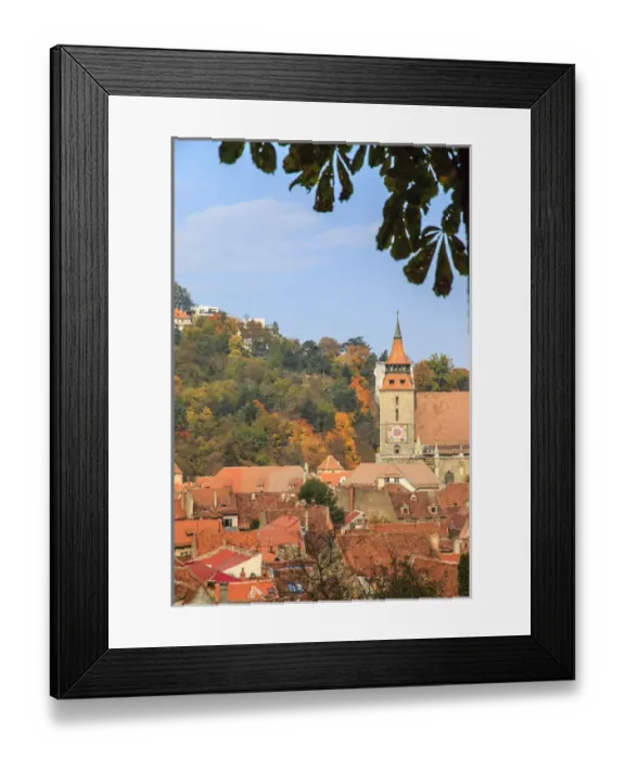 Framed Print : Europe, Romania, Brasov. Poarta Schei district. Near George Street. Clock Tower Framed Print : Europe, Romania, Brasov. Poarta Schei district. Near George Street. Clock Tower