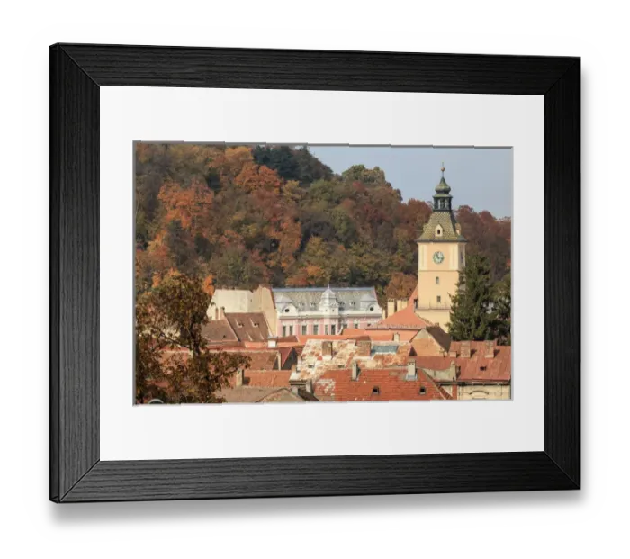 Framed Print : Europe, Romania, Brasov. Poarta Schei district. Near George Street. Clock Tower Framed Print : Europe, Romania, Brasov. Poarta Schei district. Near George Street. Clock Tower